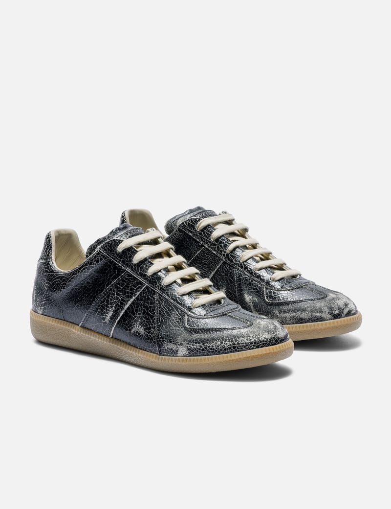 メゾン マルジェラ - レプリカ ホワイト ペイント スニーカー | HBX