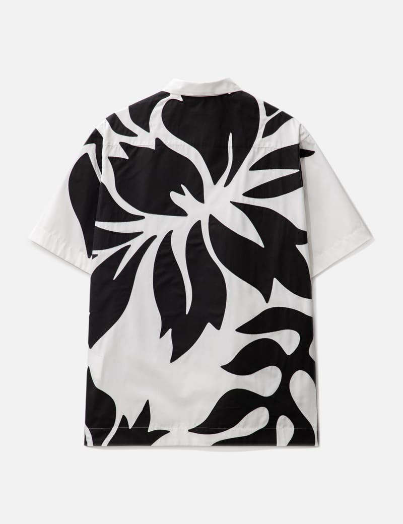 Sacai - フローラル エンブロイダリー パッチ ポプリンシャツ | HBX