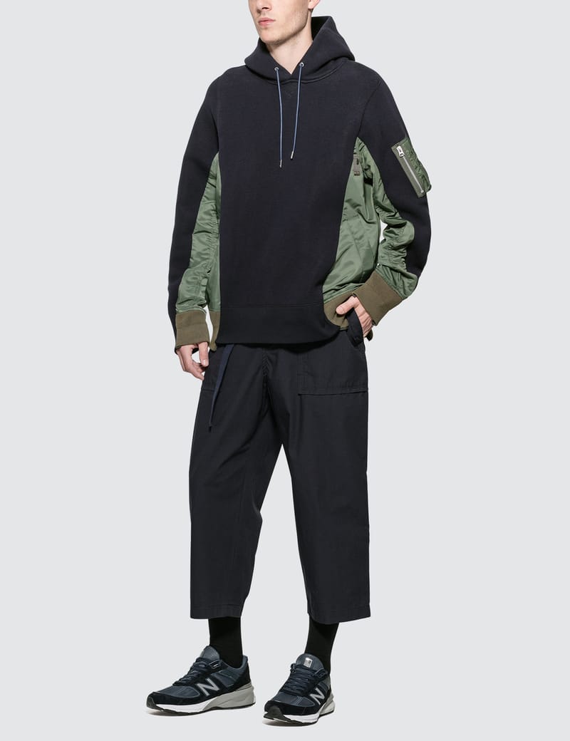 Sacai - Sponge Sweat MA-1 Hoodie | HBX