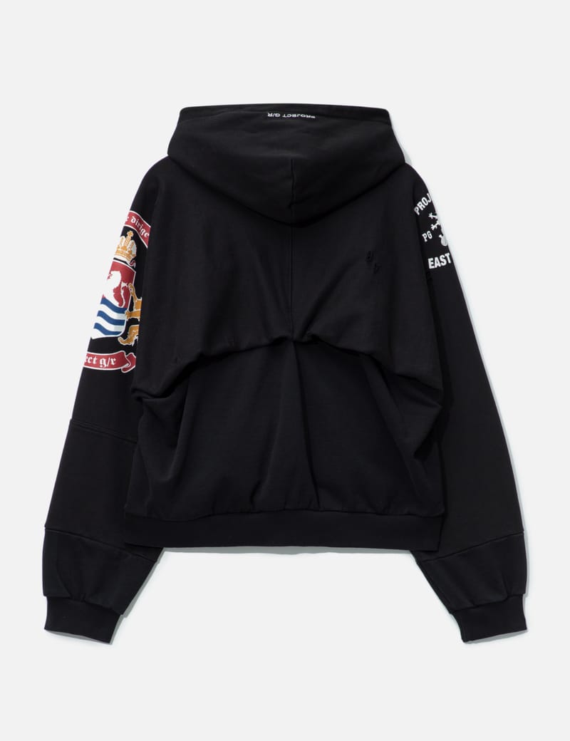 PROJECT G/R - Reconstructed Folded Zip Hoodie | HBX
