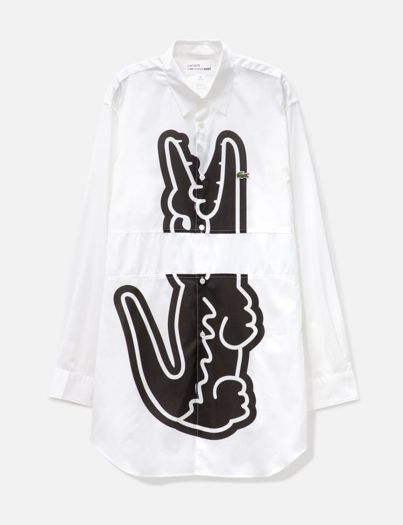 CDG Shirt - Comme Des Garcons Shirt X Lacoste Woven Shirt | HBX