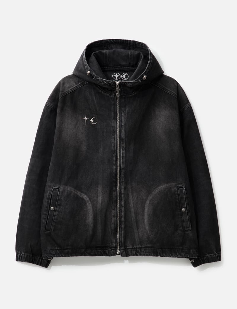 THUG CLUB - Denim Zip-Up Hoodie | HBX