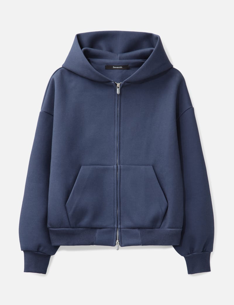 Seventh V2 Zipped Hoodie - Heavyweight 610 GSM cotton-blend with