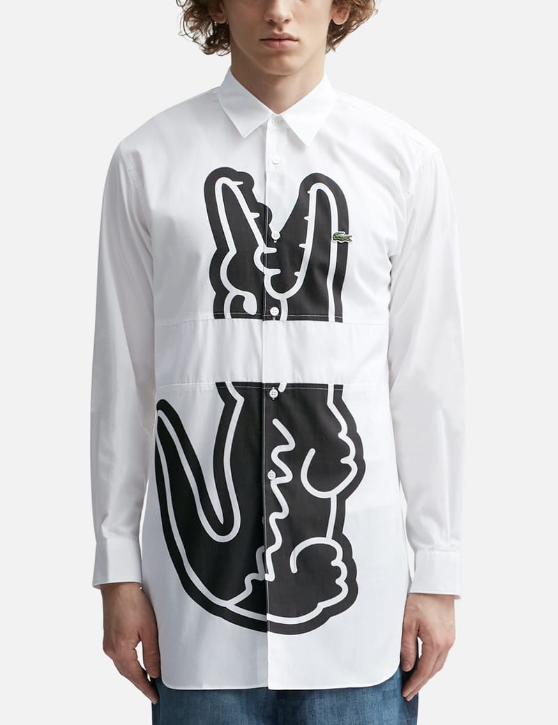 CDG Shirt - Comme Des Garcons Shirt X Lacoste Woven Shirt | HBX