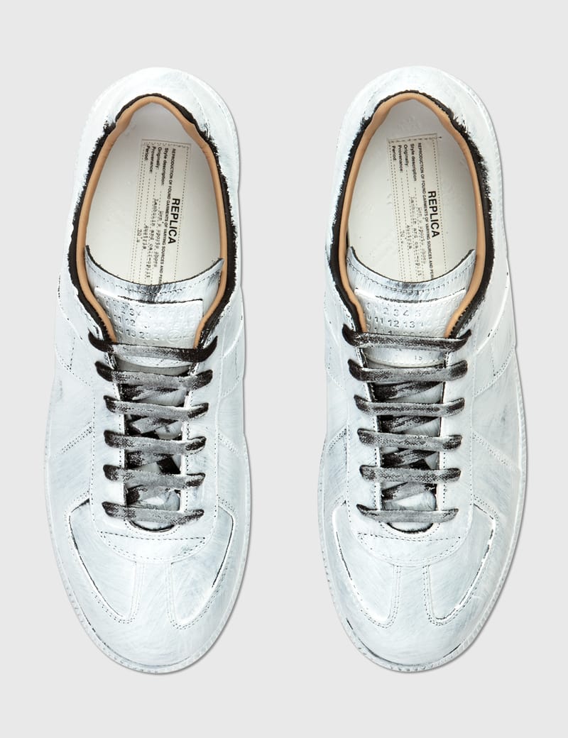 メゾン マルジェラ - Replica ホワイト ペイントスニーカー | HBX