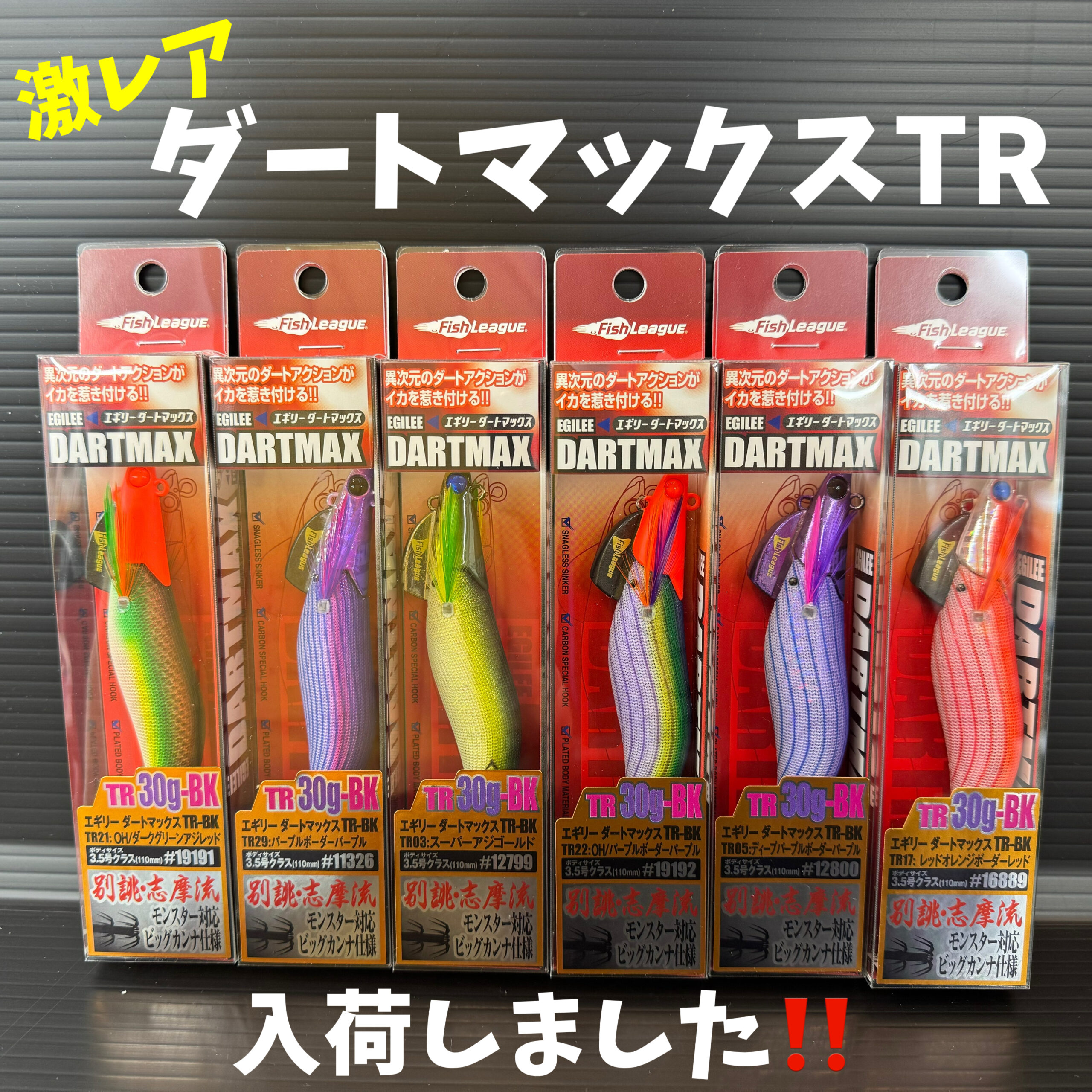 新商品】激レア商品入荷しました！！「エギリー ダートマックスTR