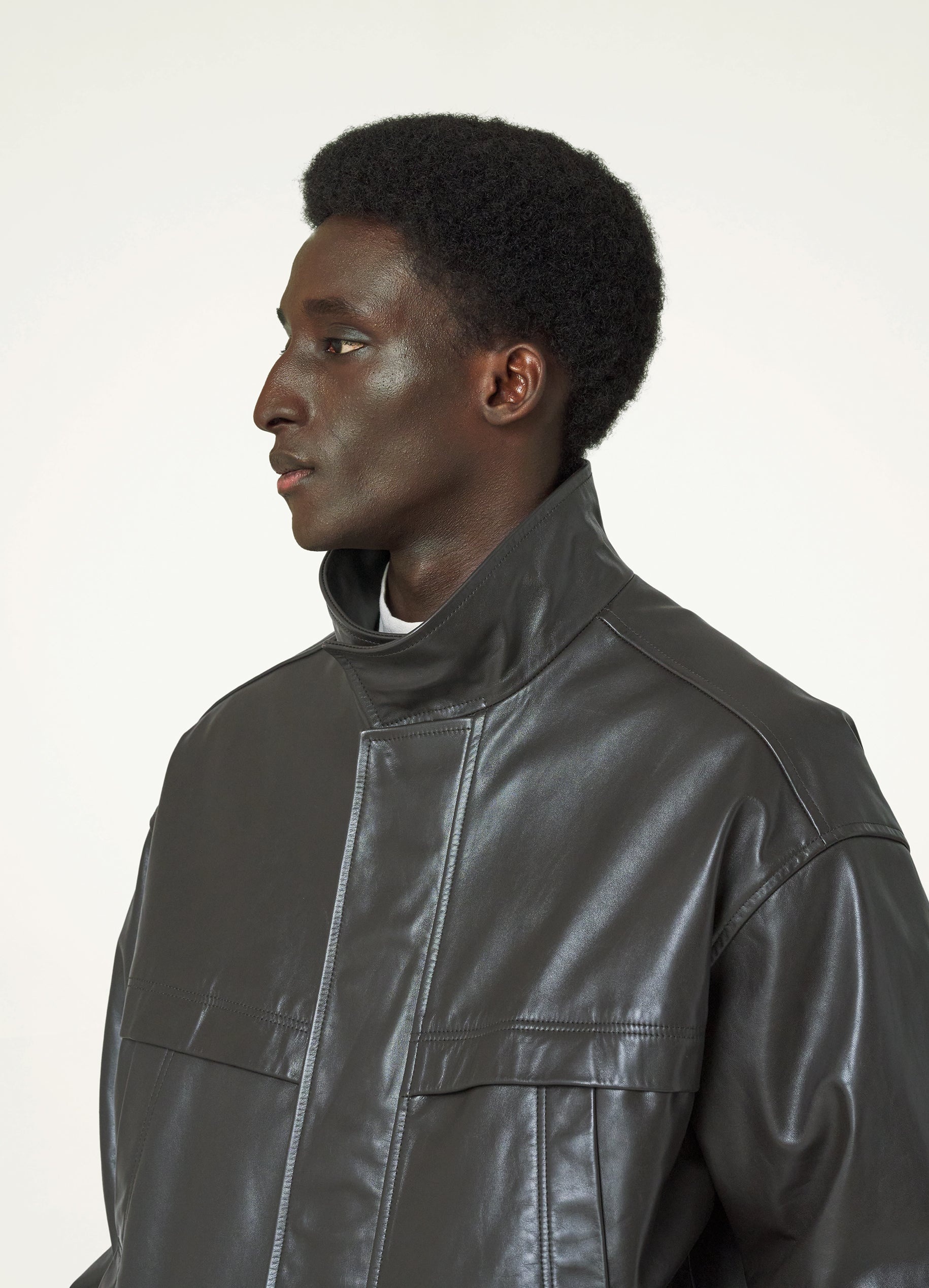 Lemaire BOXY LEATHER BLOUSON | REVERSIBLE