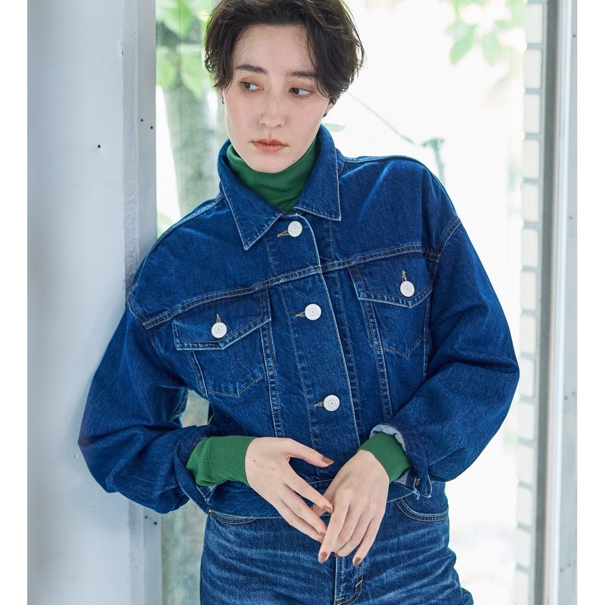 SOMETHING ビッグディテールデニムジャケット | サムシング(SOMETHING