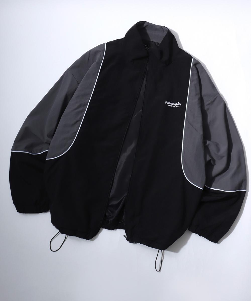 スポーティなナイロンジャケット】 パイピング トラックジャケット