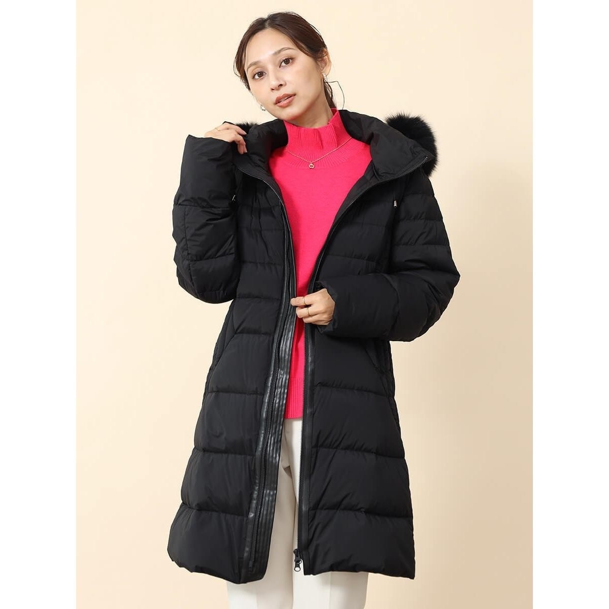 フォックスファー付きロングダウンコート | フェンネル(FENNEL