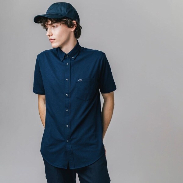 クールマックスブレンド鹿の子地半袖シャツ | ラコステ(LACOSTE