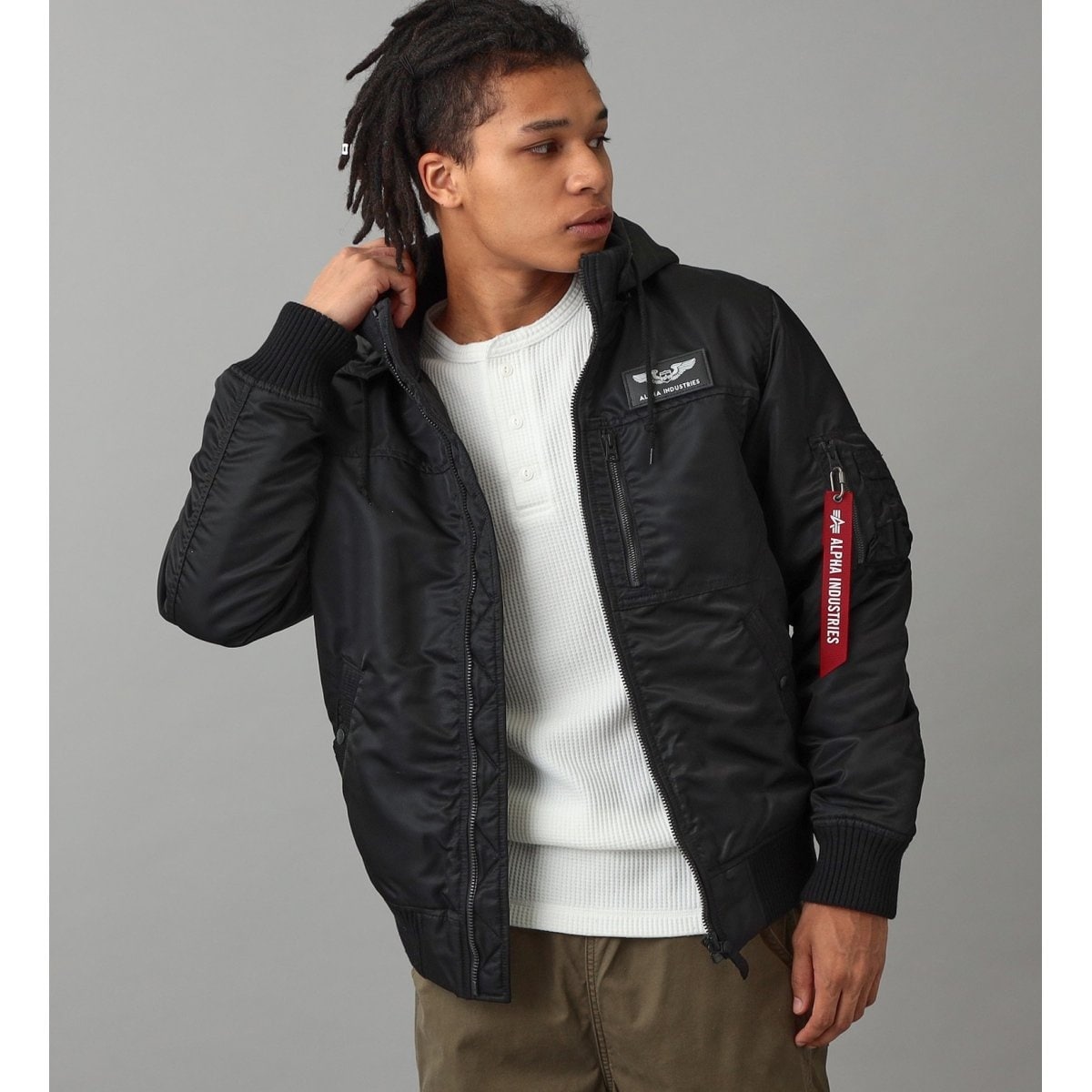 フーデッドリブジャケット | アルファ インダストリーズ(ALPHA