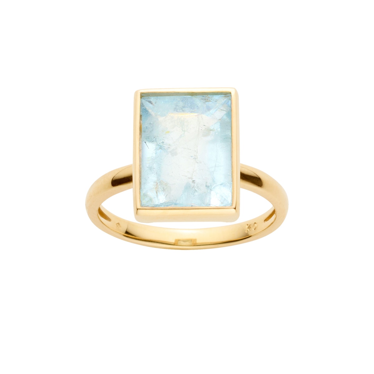 K10イエローゴールド アクアマリンリング | ヴイエー ヴァンドーム青山