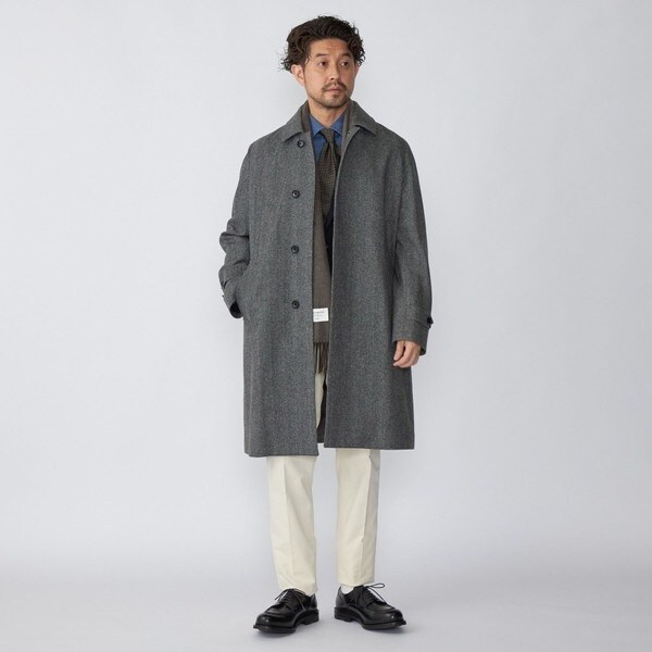 SHIPS: LORO PIANA FABRIC ストーム システム ステンカラー コート