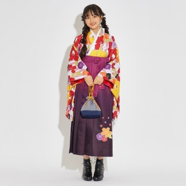 ◇【入卒・セレモニー・卒服】SET商品 ピンクラテオリジナル袴