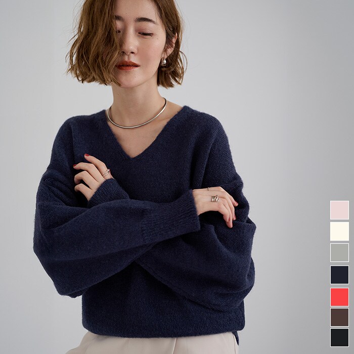 ｳｰﾙﾌﾞﾚﾝﾄﾞVﾈｯｸﾆｯﾄﾌﾟﾙｵｰﾊﾞｰ | ユアーズ(ur's) | マルイウェブチャネル