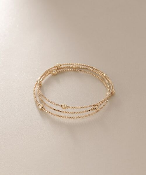 K10ハニー カットボール 形状記憶バングル （ブレスレット・バングル