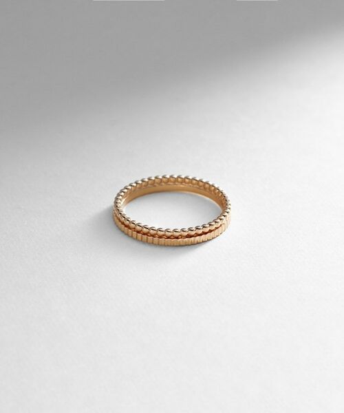 K10ミル縦溝リング （リング）｜COCOSHNIK / ココシュニック