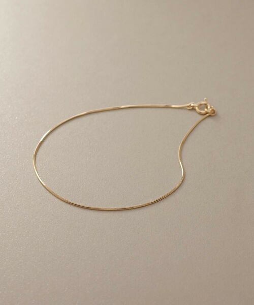 K18コンパクトチェーン ブレスレット （ブレスレット・バングル