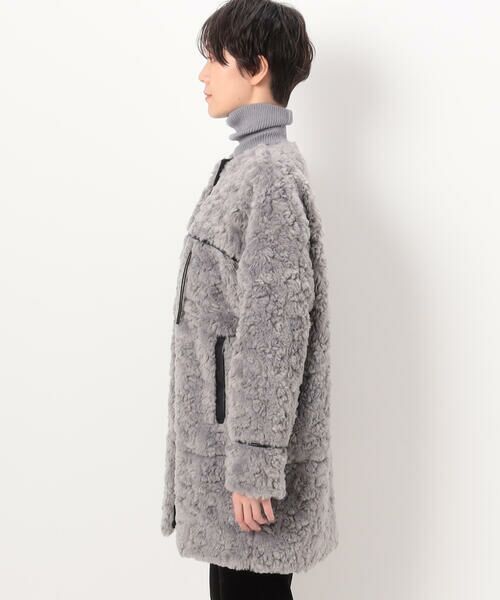 セール】 フェイクファー ロングブルゾン （ブルゾン）｜COMME CA