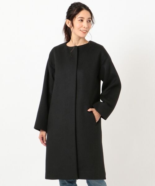 カシミヤブレンドノーカラー コート （その他アウター）｜ANY / エニィ