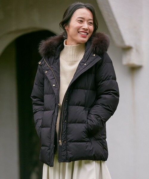 セール】 【洗える】FOXファー ダウンコート （ダウンジャケット