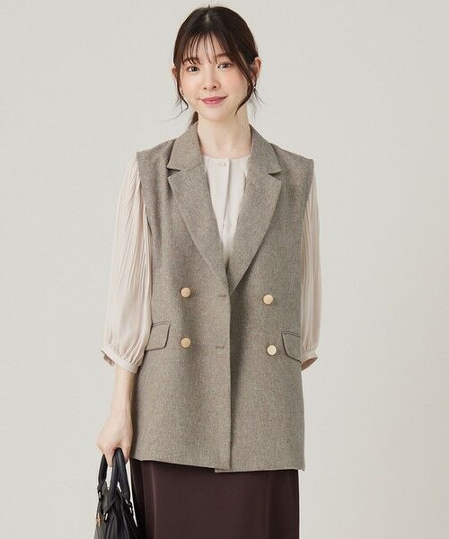 セール】 【洗える】ツイード ジレ （その他アウター）｜ANY SIS