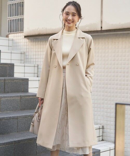 セール】 【洗える】ライトミディトレンチ コート （トレンチコート