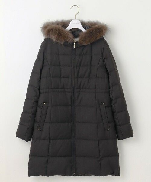 セール】 【撥水・洗える】リッチファーフードロング ダウン （ダウン