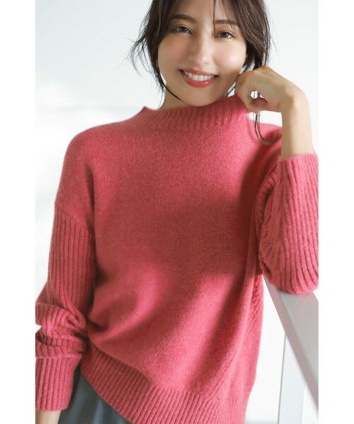 セール】 【洗える】サイドケーブルアンゴラブレンド ニット （ニット