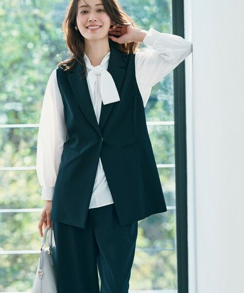 洗える】セレモニーダブルクロス ジレ （その他アウター）｜ANY SIS