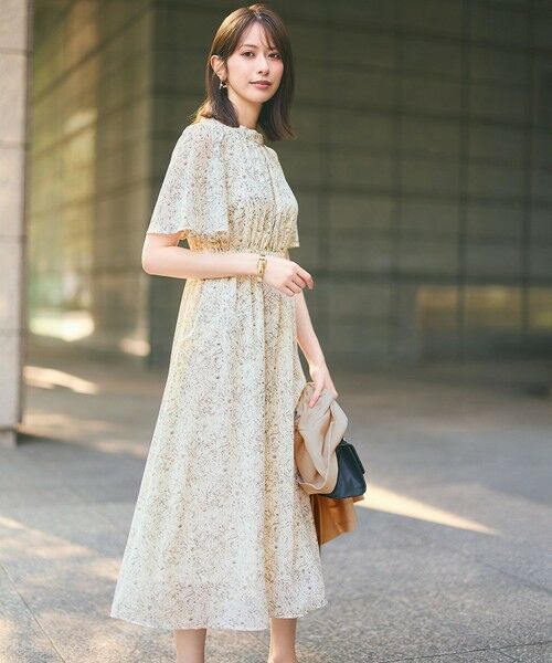 セール】 【洗える】プリント ワンピース （ロング・マキシ丈