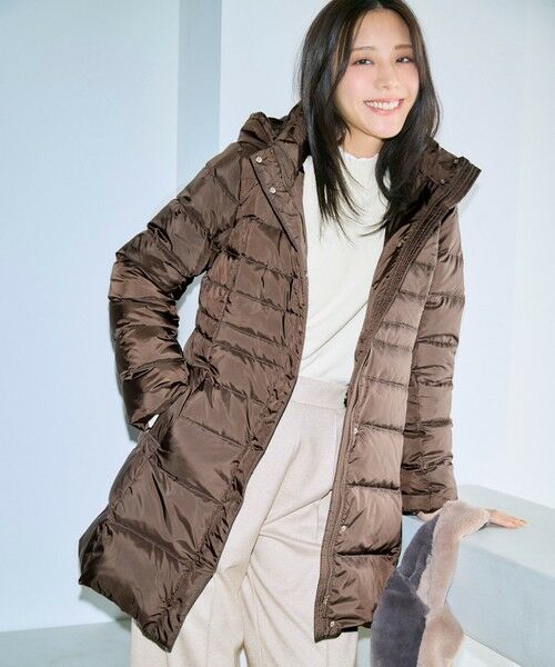 セール】 【2WAY】シルキータフタロング ダウン （ダウンジャケット