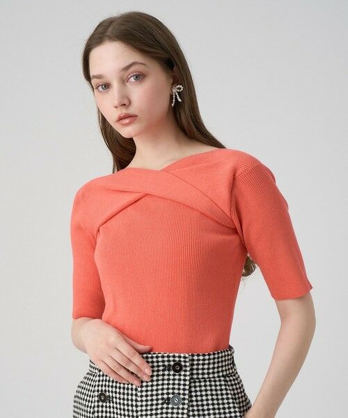 セール】 コットンナイロンツイストネック プルオーバー （ニット