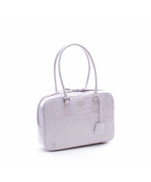 クロコ型押しボストン28cm （ボストンバッグ）｜Accesoires De