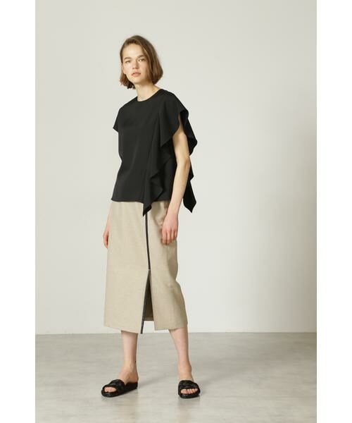 セール】 トリアセクールモーションアシメラッフルブラウス （シャツ