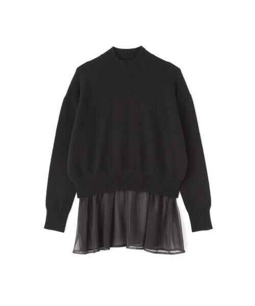 セール】 シアー×ウールカシミヤニットトップス （ニット・セーター