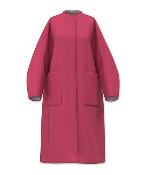 カシミヤ混 2TONE リバーロングコート （アウター）｜ADORE / アドーア