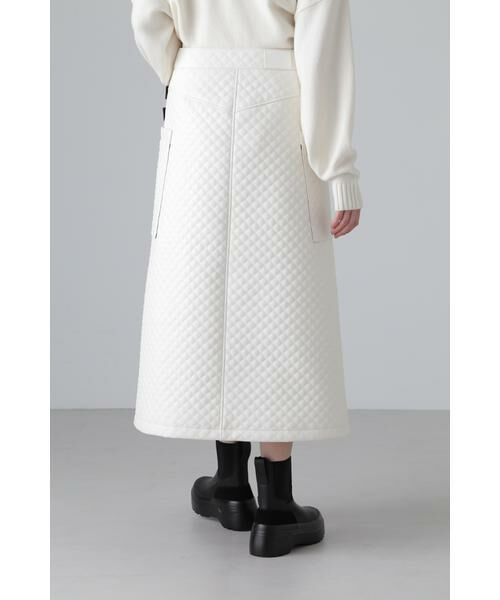 セール】 キルティングフェイクレザースカート （スカート）｜ADORE
