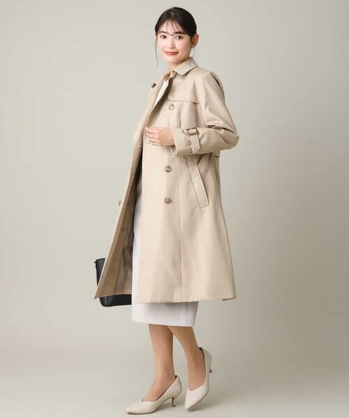 セール】 【微撥水】ベーシックロングトレンチコート （トレンチコート