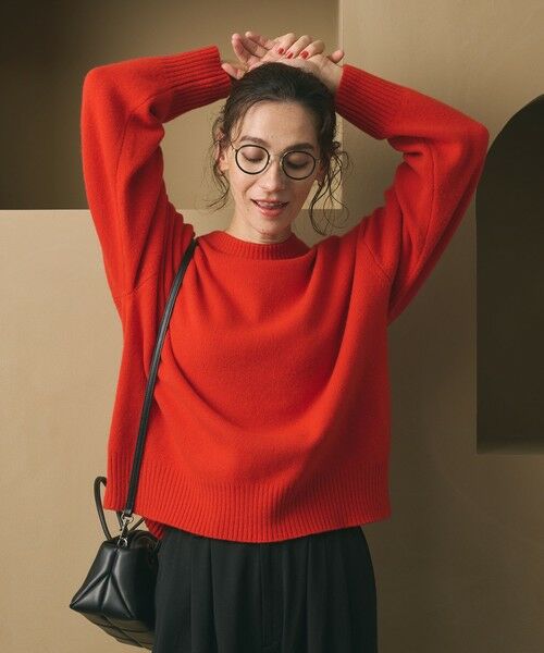 セール】 ウールカシミヤ アクア クルーネックニット （ニット