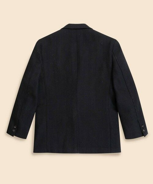 セール】 ハリスツイード ヘリンボーン 段返り3釦サックジャケット