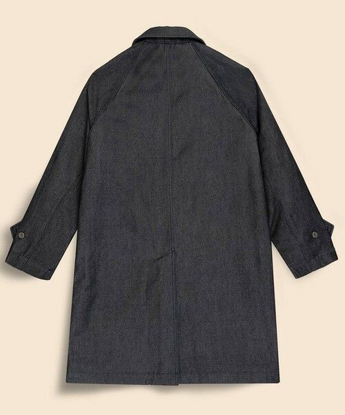 セール】 ウール デニム ロングコート （ステンカラーコート）｜Brooks