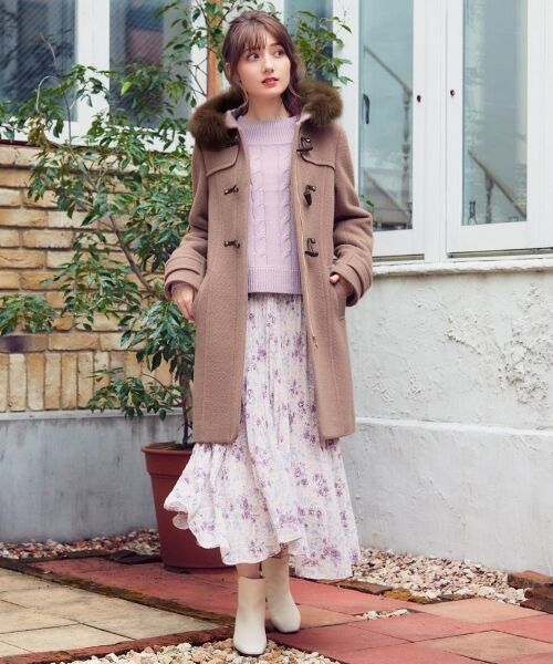 セール】 Fluffyアンゴラドビーダッフル コート （ダッフルコート