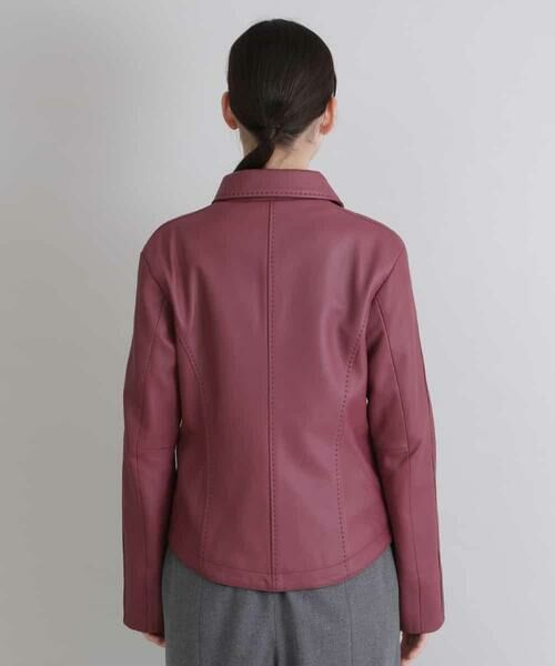 セール】 ラムレザーライダースジャケット （レザーブルゾン