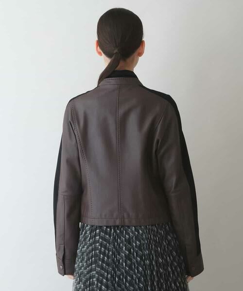 セール】 ラムレザーソフトライダースジャケット （レザーブルゾン