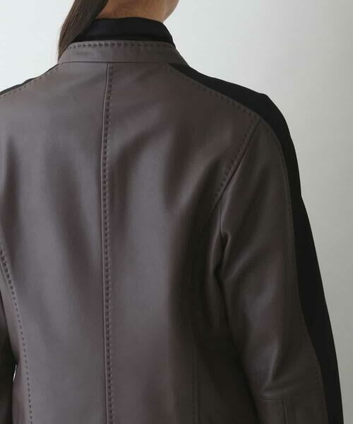 セール】 ラムレザーソフトライダースジャケット （レザーブルゾン