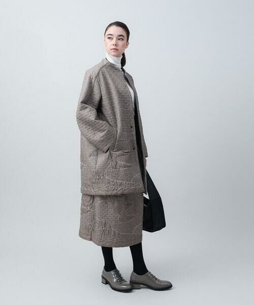 セール】 アートキルティングデザインコート/日本製 （その他アウター
