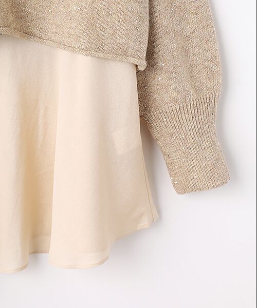 セール】 ニットコンビブラウス （シャツ・ブラウス）｜INGEBORG