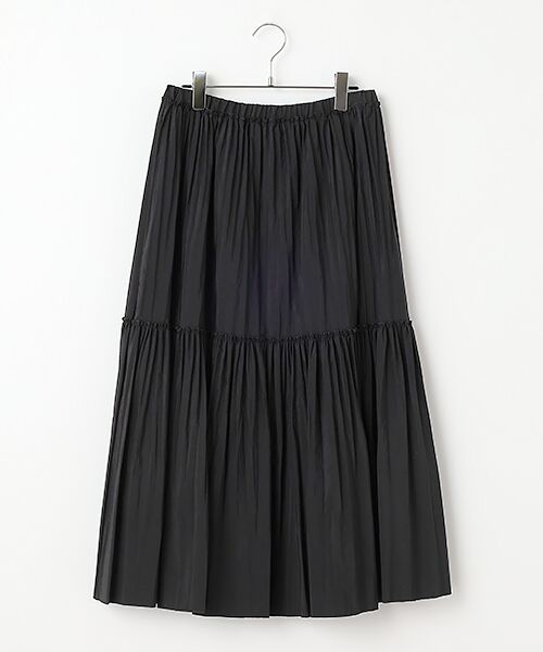 セール】 ランダムプリーツティアードスカート （ロング・マキシ丈